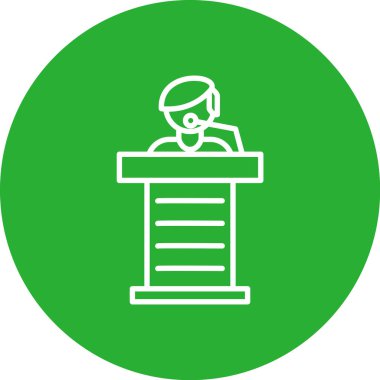 Doktor. Web simgesi basit illüstrasyon