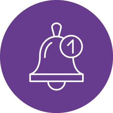 Çan simgesi vektör illüstrasyonu