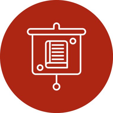 Bir pano simgesinin vektör illüstrasyonu