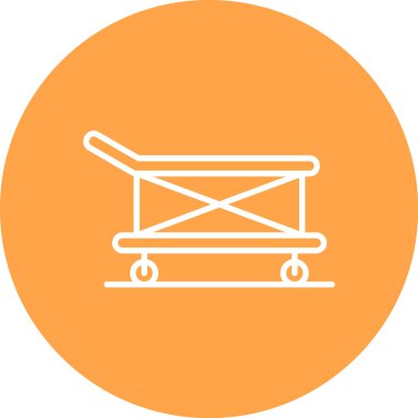 El arabası. Web simgesi basit illüstrasyon