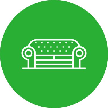 kanepe ikonu vektör illüstrasyonu