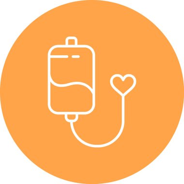 Kan Torbası simgesinin vektör illüstrasyonu