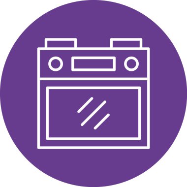 Benzersiz fırın vektör simgesi