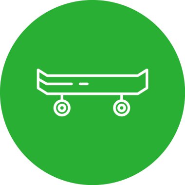 Benzersiz alışveriş tramvayı vektör simgesi