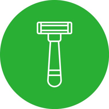 Yeşil fırçanın vektör illüstrasyonu