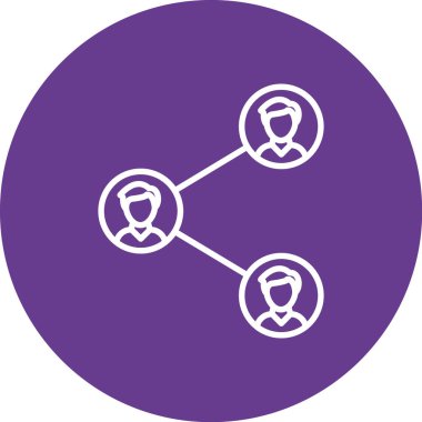 İnsan grup simgelerinin vektör illüstrasyonu