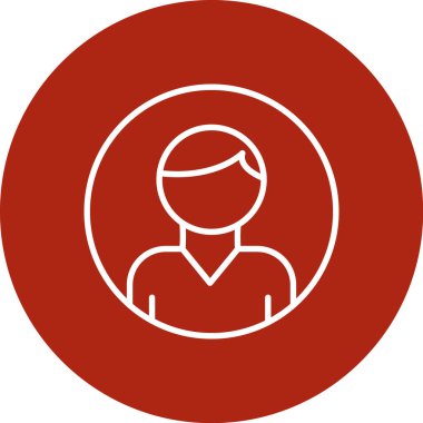 İnsan simgesinin vektör illüstrasyonu