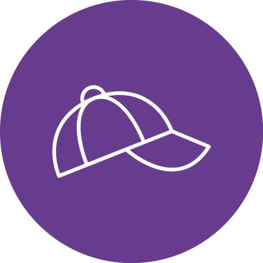 beysbol şapkası simgesi, vektör illüstrasyonu