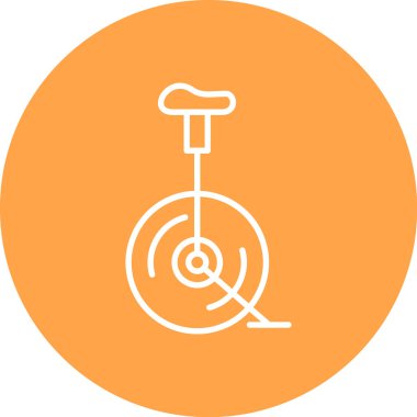 Bir bisiklet simgesinin vektör illüstrasyonu