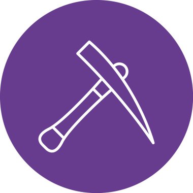 Çekiç simgesi. Vektör çizim