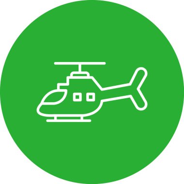 Helikopter simgesi vektör illüstrasyonu