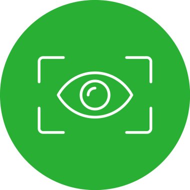 Göz. Web simgesi vektör illüstrasyonu