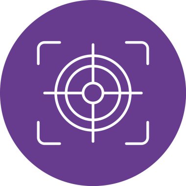 Hedef. Web simgesi basit illüstrasyon