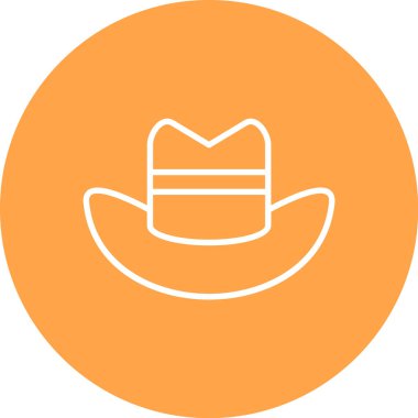 Şapka simgesinin vektör illüstrasyonu