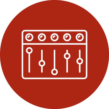 Devre kartı. vektör simgesi basit resimleme