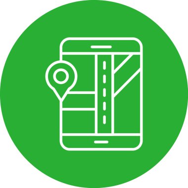 harita pin vektör simgesi modern illüstrasyon