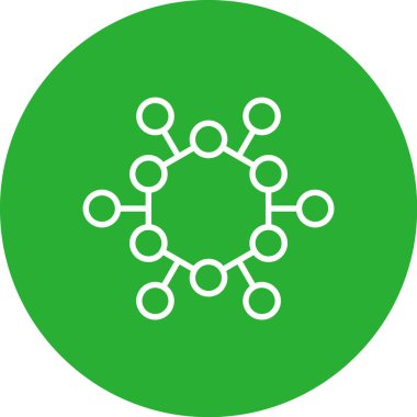 İzole edilmiş tek bir dişlinin vektör çizimi