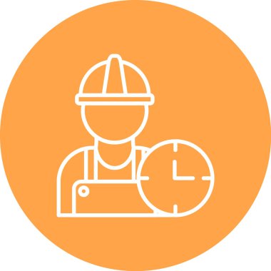 Saat simgesi vektör illüstrasyonu