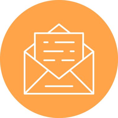 zarf simgesi vektör illüstrasyonu