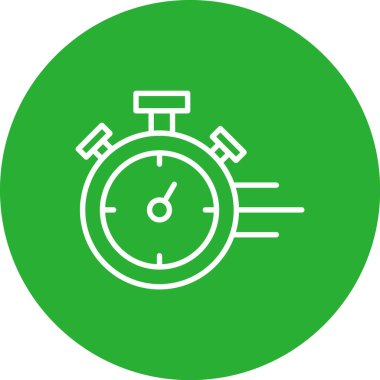 Çalar saat simgesi. Web için alarmlı saat vektör simgelerinin basit çizimi