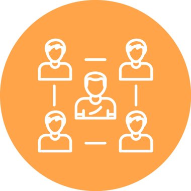 İnsan simgesinin vektör illüstrasyonu