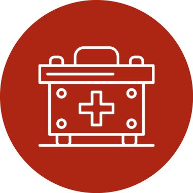 Tıbbi bir simgenin vektör illüstrasyonu