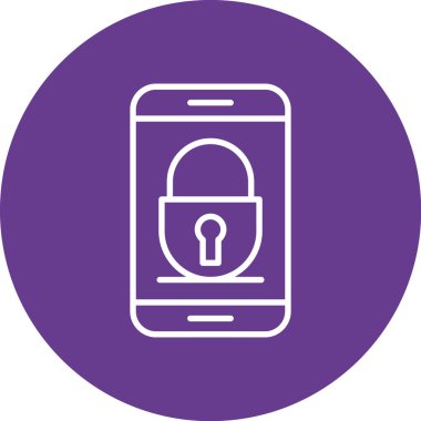 Akıllı telefon simgesinin vektör illüstrasyonu