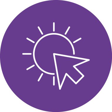 Bir ışık simgesinin vektör illüstrasyonu