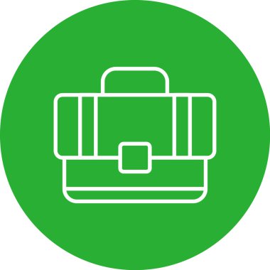 Çanta. Web simgesi basit illüstrasyon