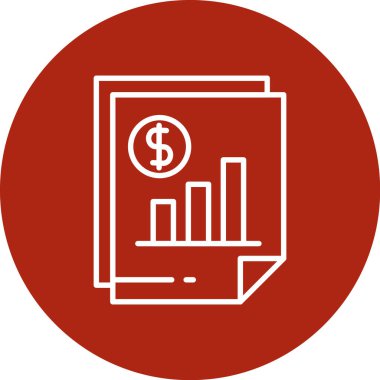İş ve finans simgesinin vektör illüstrasyonu