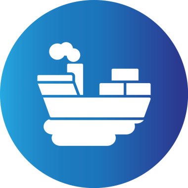 Web kullanımı için Gemi Kirliliği Basit Vektör Simgesi