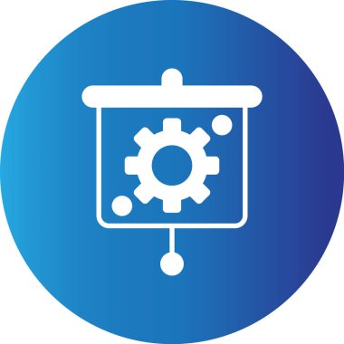 Web kullanımı için Sunum Basit Vektör Simgesi Ayarlanıyor