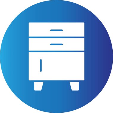 Web kullanımı için Çekmeceler Sandığı Basit Vektör Simgesi