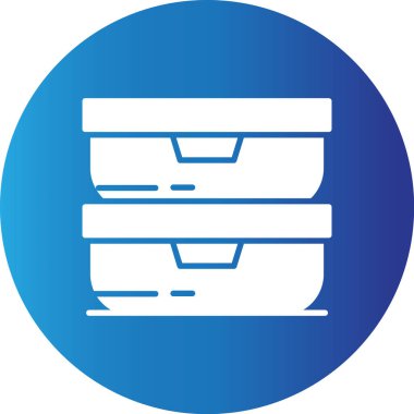 Web kullanımı için Gıda Taşıma Kutusu Basit Vektör Simgesi