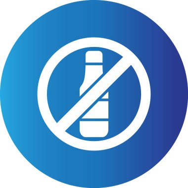Web kullanımı için Alkol Basit Vektör Simgesi Yok