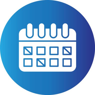 Web kullanımı için Takvim Basit Vektör Simgesi