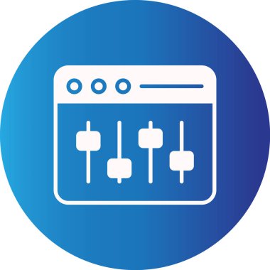 Web Kullanımı için Web Ayarları Basit Vektör Simgesi