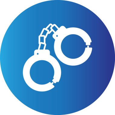 Web Kullanımı için Polis Kelepçeleri Basit Vektör Simgesi