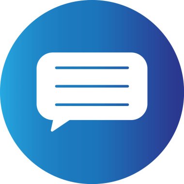 Web kullanımı için Yorum Basit Vektör Simgesi