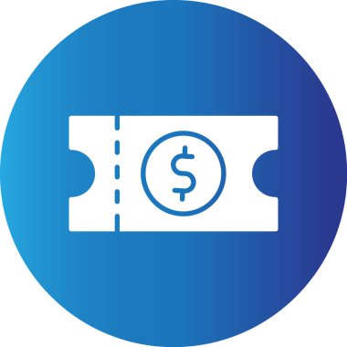 Web kullanımı için Bilet Basit Vektör Simgesi