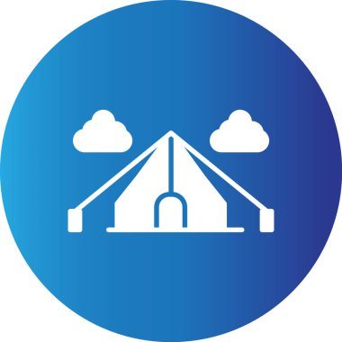 Web kullanımı için Çadır Basit Vektör Simgesi