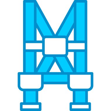 Koşum, İnşaat, Güvenlik, Güvenlik, Spor, İş Güvenliği Web Kullanımı İçin Basit Vektör Simgesi