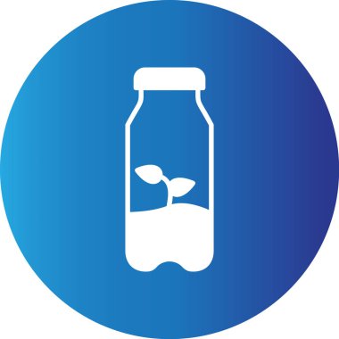 Web kullanımı için Eko Şişesi Basit Vektör Simgesi