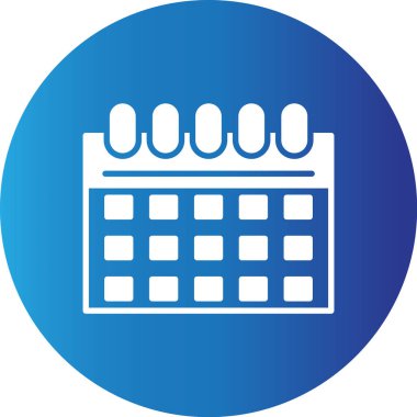 Web kullanımı için Takvim Basit Vektör Simgesi