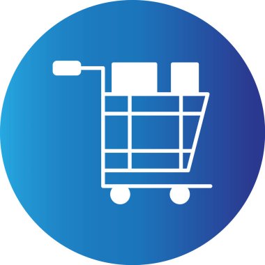 Web kullanımı için Trolley Basit Vektör Simgesi