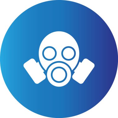 Web kullanımı için Gaz Maskesi Basit Vektör Simgesi