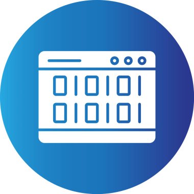 Web kullanımı için Kodlama Basit Vektör Simgesi