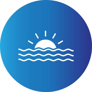 Web kullanımı için Günbatımı Basit Vektör Simgesi