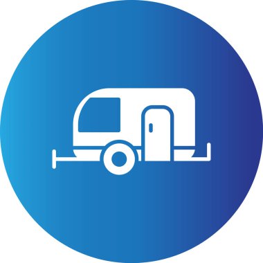 Web Kullanımı için Karavan Basit Vektör Simgesi