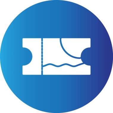 Web kullanımı için Bilet Basit Vektör Simgesi